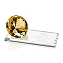 Crystal Amber Starfire Award - shoptrophies.com