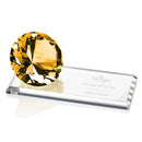 Crystal Amber Starfire Award - shoptrophies.com