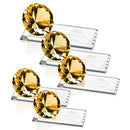 Crystal Amber Starfire Award - shoptrophies.com