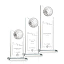Crystal Ashfield Golf Award - Clear - shoptrophies.com
