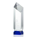 Crystal Blue Achilles Tower Award - shoptrophies.com