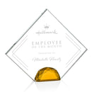 Crystal Deerfield Award - Amber - shoptrophies.com