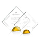 Crystal Deerfield Award - Amber - shoptrophies.com