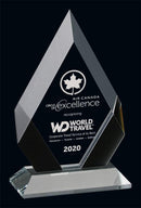 Crystal Delta Black Award - shoptrophies.com