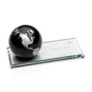 Crystal Ebony Fairfield Globe Award - shoptrophies.com