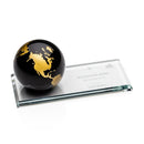 Crystal Ebony Fairfield Globe Award - shoptrophies.com