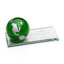Crystal Emerald Fairfield Globe Award - shoptrophies.com