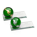 Crystal Emerald Fairfield Globe Award - shoptrophies.com