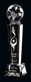 Crystal Galaxy Globe Award - shoptrophies.com