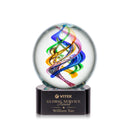 Crystal Galileo Award on Paragon Base - Black - shoptrophies.com