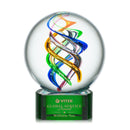 Crystal Galileo Award on Paragon Base - Green - shoptrophies.com