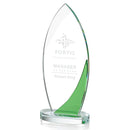 Crystal Green Harrah Award - shoptrophies.com