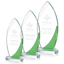 Crystal Green Harrah Award - shoptrophies.com