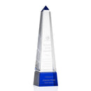 Crystal Groove Obelisk Blue Award - shoptrophies.com