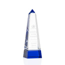Crystal Groove Obelisk Blue Award - shoptrophies.com