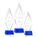 Crystal Manilow Award on Robson Base - Blue - shoptrophies.com