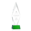 Crystal Manilow Award on Robson Base - Green - shoptrophies.com