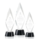 Crystal Manilow Award on Standard Base - Black - shoptrophies.com