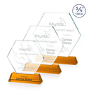 Crystal Ralston Amber Optical Award - shoptrophies.com