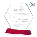 Crystal Ralston Red Optical Award - shoptrophies.com