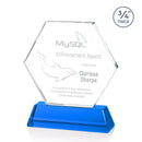 Crystal Ralston Sky Blue Optical Award - shoptrophies.com