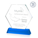 Crystal Ralston Sky Blue Optical Award - shoptrophies.com