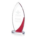 Crystal Red Harrah Award - shoptrophies.com