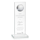 Crystal Sarnia Golf Award - Clear - shoptrophies.com