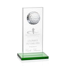 Crystal Sarnia Golf Award - Green - shoptrophies.com