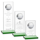 Crystal Sarnia Golf Award - Green - shoptrophies.com