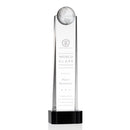 Crystal Sherbourne Globe Black Base Award - shoptrophies.com