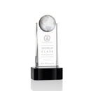 Crystal Sherbourne Globe Black Base Award - shoptrophies.com