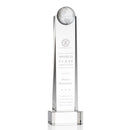 Crystal Sherbourne Globe Clear Base Award - shoptrophies.com