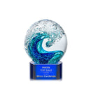 Crystal Surfside Award on Paragon - Blue - shoptrophies.com