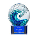 Crystal Surfside Award on Paragon - Blue - shoptrophies.com