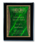 Ebony Piano Finish Tribute Plate Plaque - shoptrophies.com