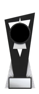 Edge Insert Holder Trophy in Black/Silver - shoptrophies.com