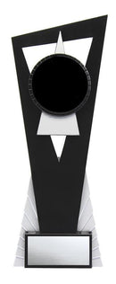 Edge Insert Holder Trophy in Black/Silver - shoptrophies.com