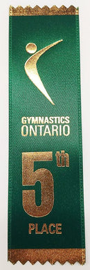 Gymnastics Ontario Placement Ribbon - shoptrophies.com