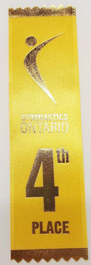 Gymnastics Ontario Placement Ribbon - shoptrophies.com