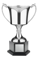 Nickel Plated Endurance Squared Hexagon Base Cup - shoptrophies.com