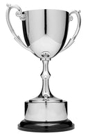 Nickel Plated Round Base Plinth Band Silver Cup - shoptrophies.com