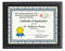 Recessed Black Oak Certificate Plaque - shoptrophies.com