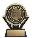 Resin Apex Darts Black & Gold Trophy - shoptrophies.com