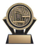 Resin Apex Gymnastics Trophy in Black & Gold - shoptrophies.com