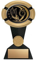 Resin Black Gold Impact Track Trophy - shoptrophies.com