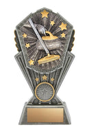 Resin Cosmos Curling trophy - shoptrophies.com