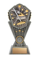Resin Cosmos Curling trophy - shoptrophies.com