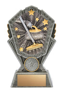 Resin Cosmos Curling trophy - shoptrophies.com