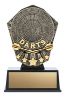 Resin Cosmos Mini Darts Trophy - shoptrophies.com